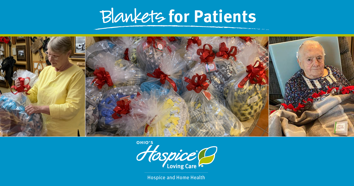 Volunteers Make Cozy Fleece Blankets for Patients